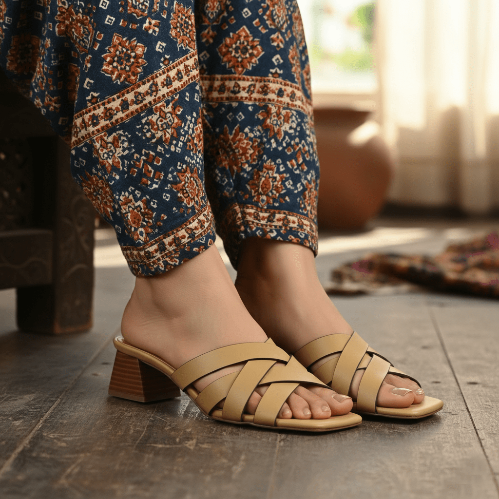 Imported Formal Block Heel - 98453S