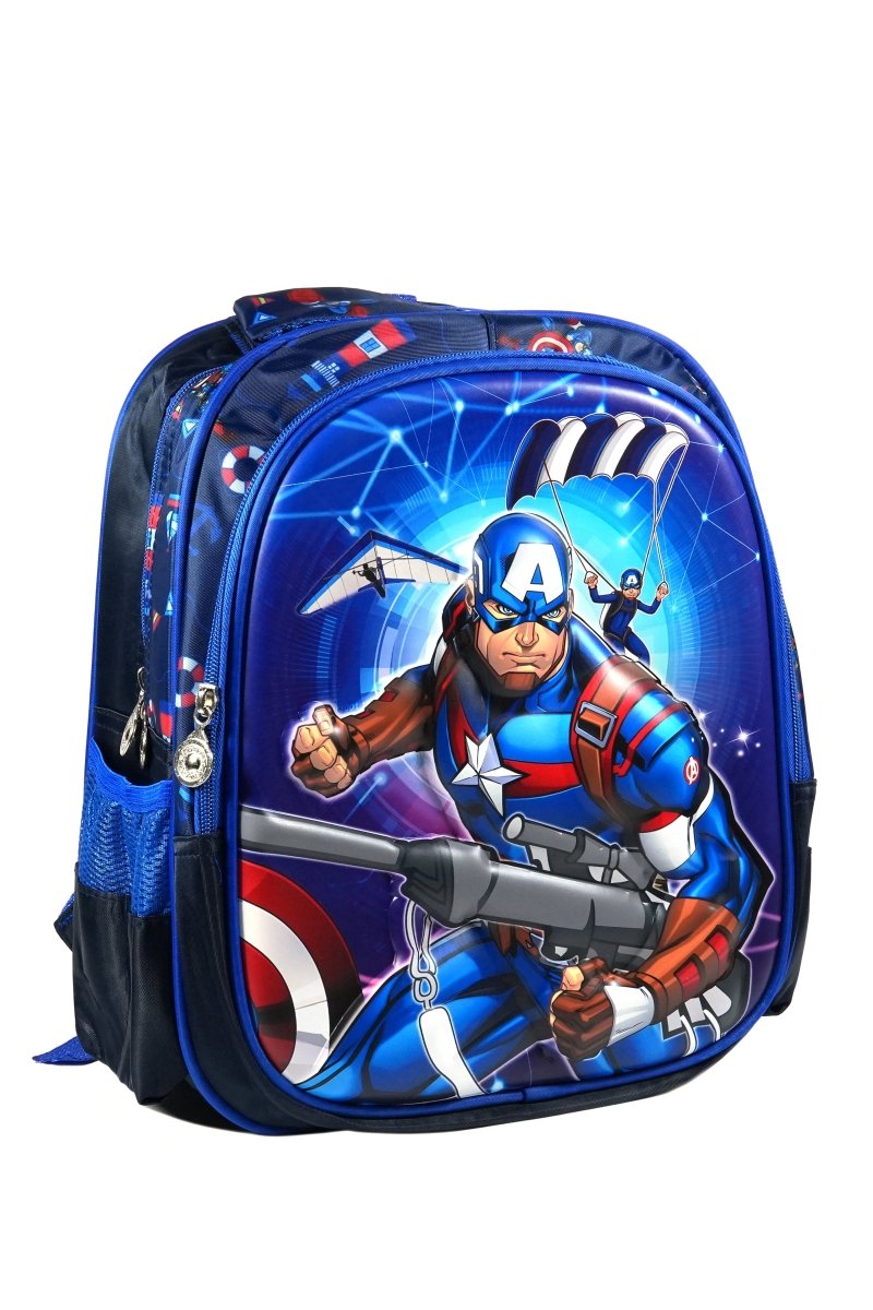 Kids Captain America School Bag - 15383B