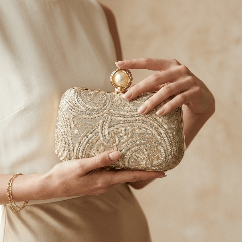 Women Clutch - 04700B - Party Clutch - Walkeaze