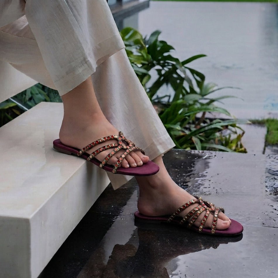 Women Formal Slippers - 41222S - Slippers - Walkeaze